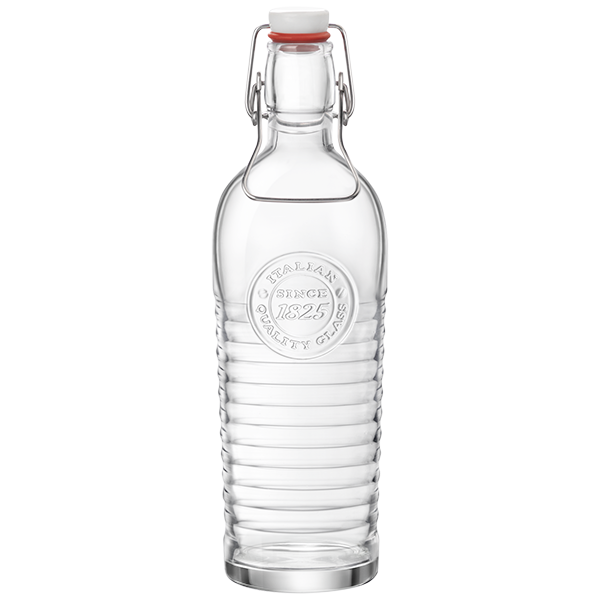 Bormioli rocco officina 1825 bottle with hermetic lid - 1.2L